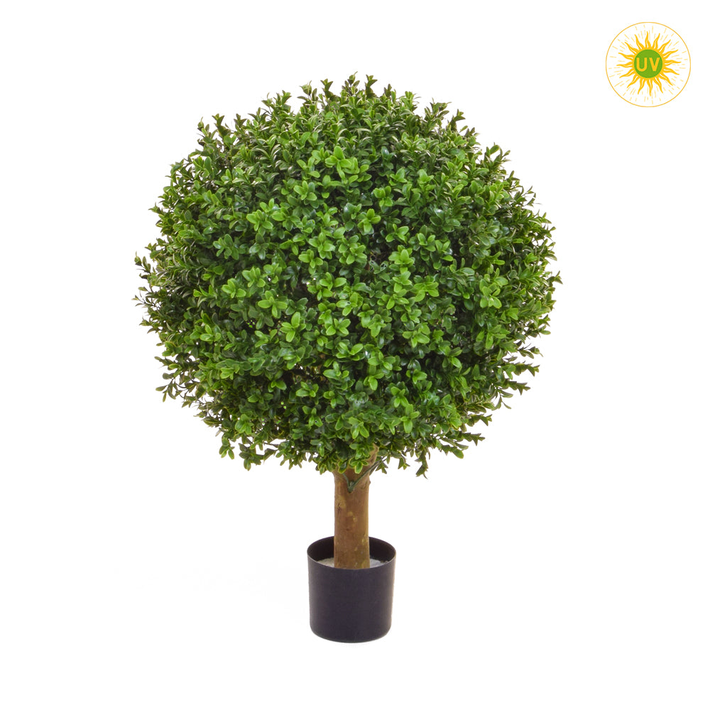 Zöld színű buxus fa műnövény.