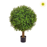 Zöld színű buxus fa műnövény.