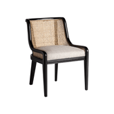 Velburg fekete kaucsukfa design szék félprofil nézet