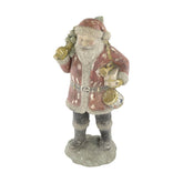 Antikolt felületű nagyméretű Mikulás figura.