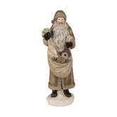 Óarany színű, karácsonyi Télapó figura.