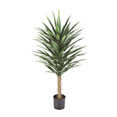 YUCCA zöld mű jukka pálma 130 cm teljes növény fekete cserépben.