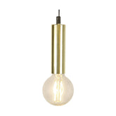 Fényes sárgaréz színű, modern, csőszerű dekorfoglalat.