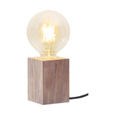 Téglatest formájú, fából készült, natúr színű asztali dekorfoglalat.