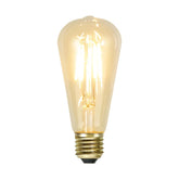 Clear Filament dekorációs izzó. Meleg fehér fényű LED dekorációs izzó áttetsző üveggel.