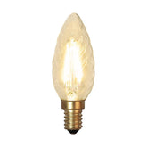 Clear Filament dekorációs izzó. Meleg fehér fényű LED dekorációs izzó áttetsző üveggel.