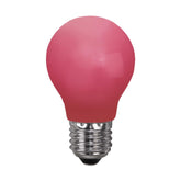 Kültéri dekorációs LED izzó piros opál, polikarbonát burkolattal.