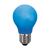 Kültéri dekorációs LED izzó kék opál, polikarbonát burkolattal.