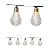 Lágy fényű beltéri dekorációs izzósor 10 db polikarbonát izzóval