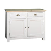 MAISON fenyőfa konyhaszekrény tölgyfalappal 120 cm