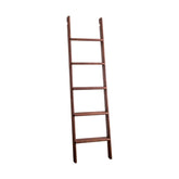 Ötfokos fenyőfalétra könyvszekrényhez, könyvespolchoz.