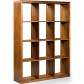 Loft stílusú, mindifából készült moduláris polcrendszer nagyméretű könyvespolc eleme.