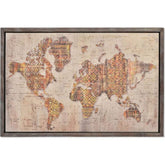 Dizájn világtérkép 90 cm