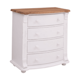 MAISON fenyőfa komód tölgyfalappal 84 cm