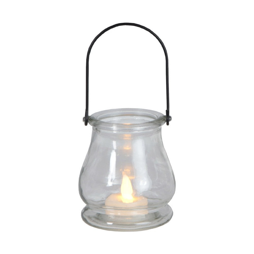 JARA üveglámpás LED gyertyával 9,5 cm