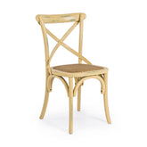 Okker színű, thonet jellegű, szilfa étkezőszék.