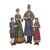 Karácsonyi viktoriánus kóruscsalád dekoráció.