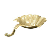 Ginkgo levél formájú, arany színű fém kínálótál