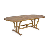 NOEMI bővíthető natúr akácfa kerti asztal 180-240 cm