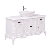 Fenyőfából készült 2 fiókos mosdószekrény