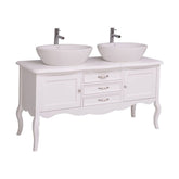 Fenyőfából készült 3 fiókos mosdószekrény