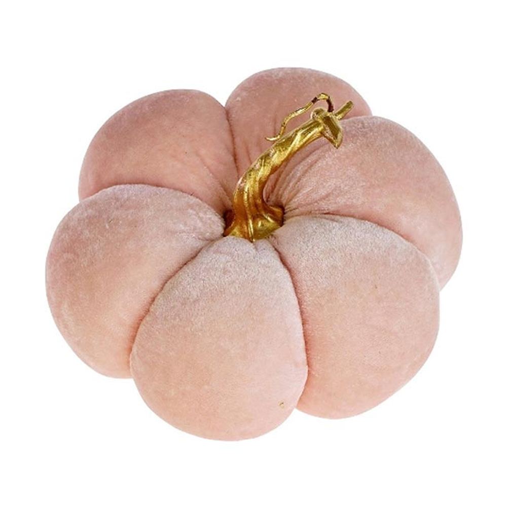 Pink színű bársonyból készült dekorációs dísztök.