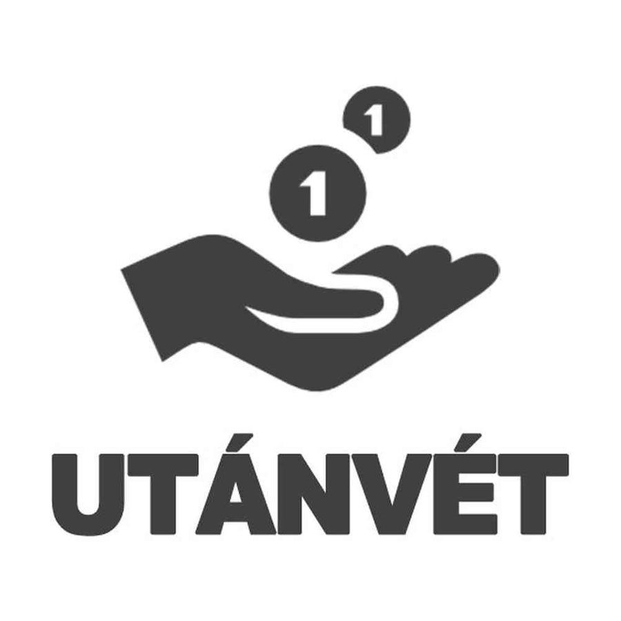 Utánvét kezelési díj logó sötétszürke változatban