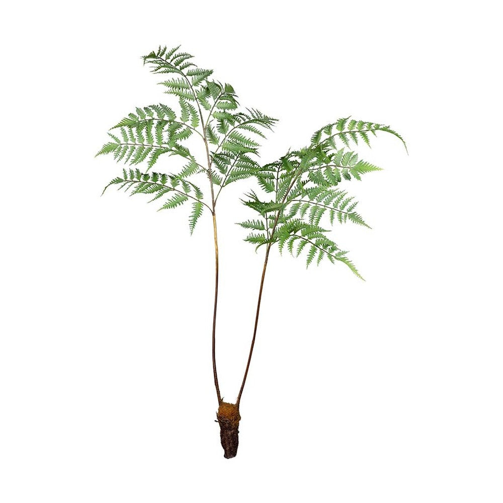 Óriás méretű, élethű megjelenésű, 105 cm magas, erdei pajzsika ág, páfrány műnövény.