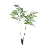 Óriás méretű, élethű megjelenésű, 105 cm magas, erdei pajzsika ág, páfrány műnövény.