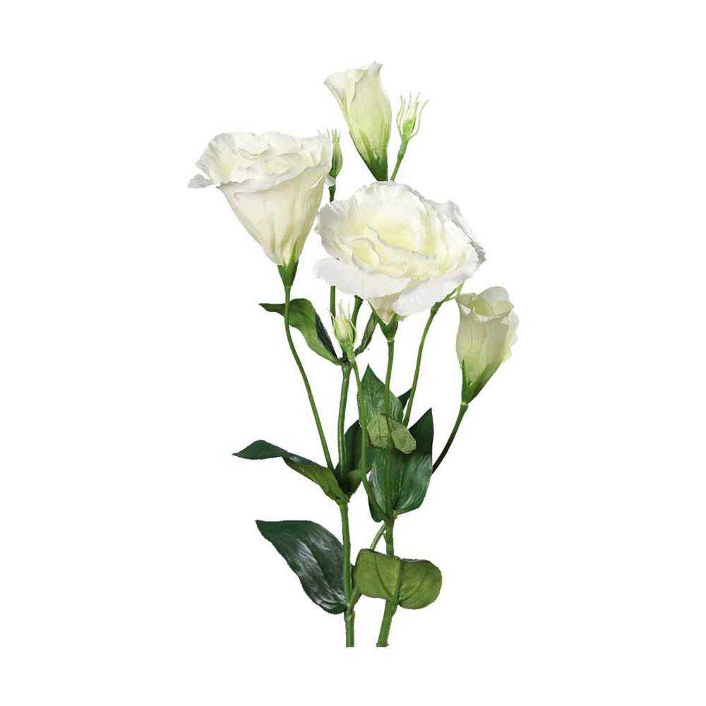 68 cm magas, fehér színárnyalatú mesterséges liziantusz művirág