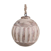 Vintage fa gömb karácsonyfadísz.