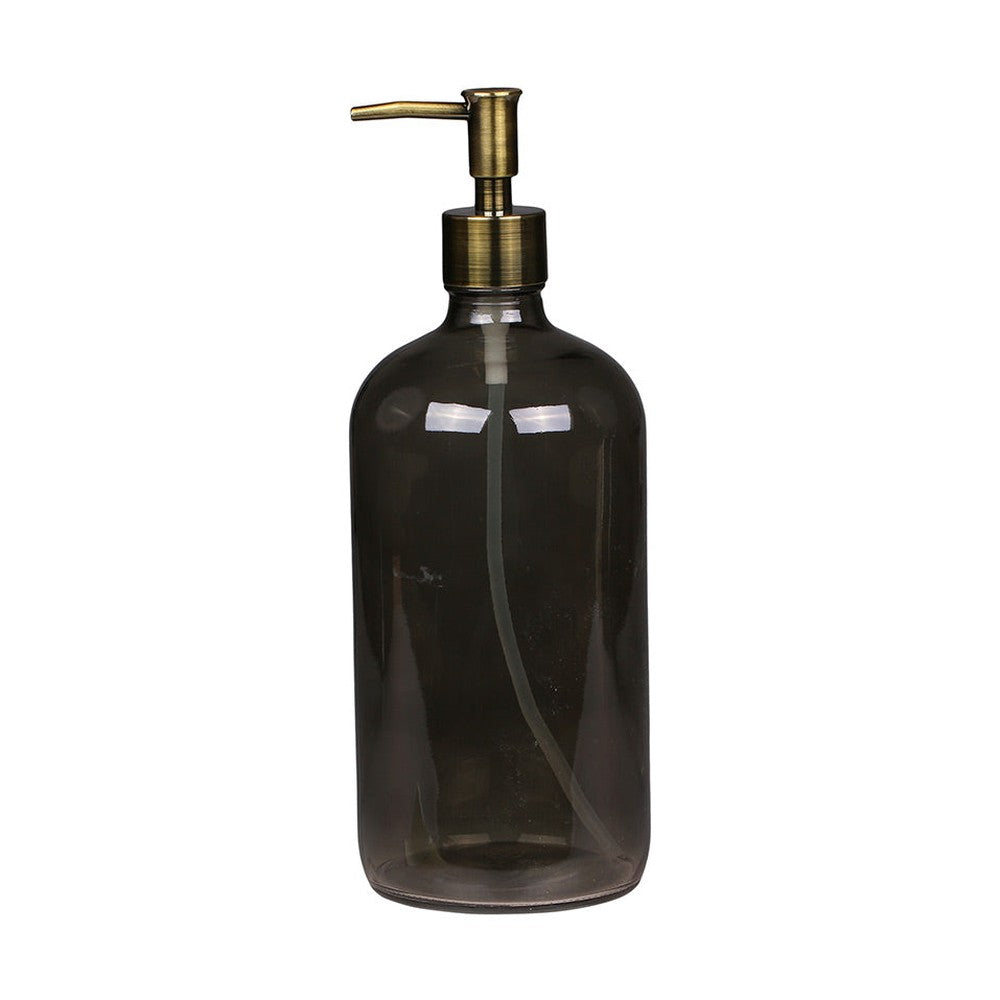 Vintage stílusú, sötét üvegű szappanadagló