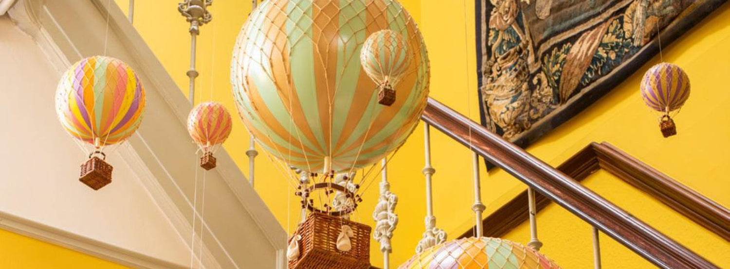 Vintage hőlégballon modellek.