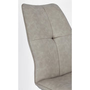 szürkésbarna) színű műbőr szövettel kárpitozott, kortárs dizájn étkezőszék