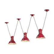 3 darab ipari stílusú lámpából álló függeszték.