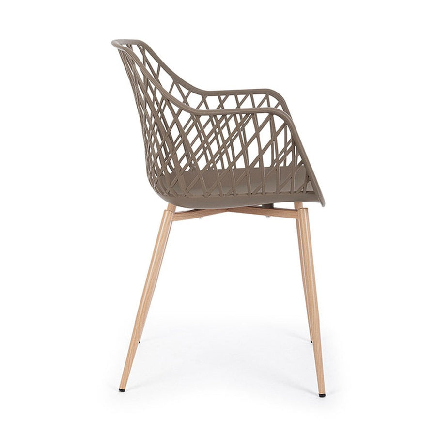 Taupe színű, modern étkezőszék.