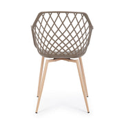 Taupe színű, modern étkezőszék.