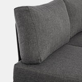 Konnor kültéri kanapé párna részlet fekete olefin huzattal