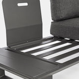 Konnor háromszemélyes kerti kanapé szerkezete párnák nélkül