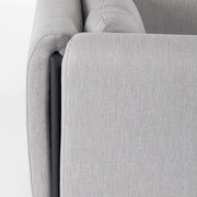 Kortárs stílusú, fekete-világosszürke színű, kerti design fotel