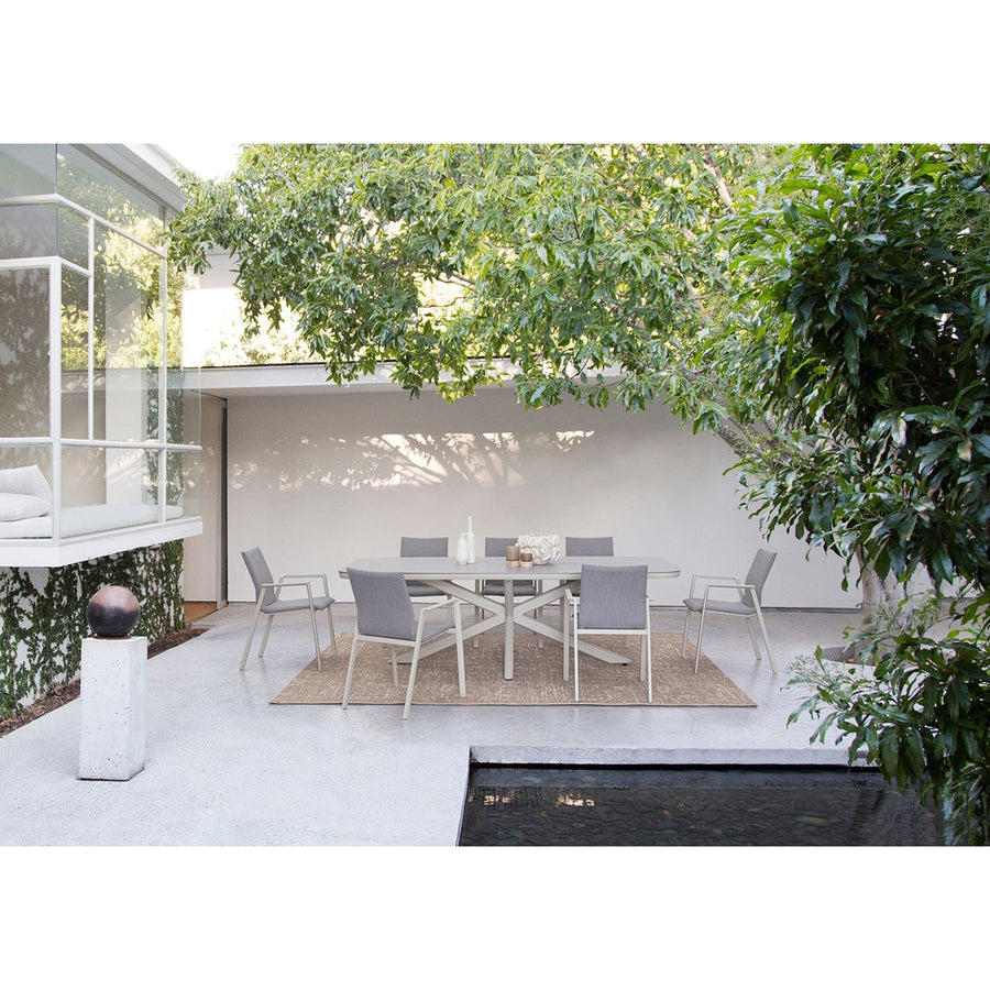 ISACCO bézs kerti étkezőasztal 240 cm