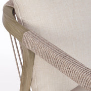 Kalimera bárszék kötélfonatos karfa és háttámla részlet