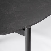 Miravet dohányzóasztal részlet szinterezett kő asztallappal