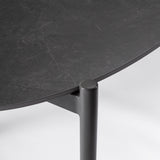 Miravet dohányzóasztal részlet szinterezett kő asztallappal