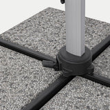 acél kereszt talp beton járólapokkal stabilizálva