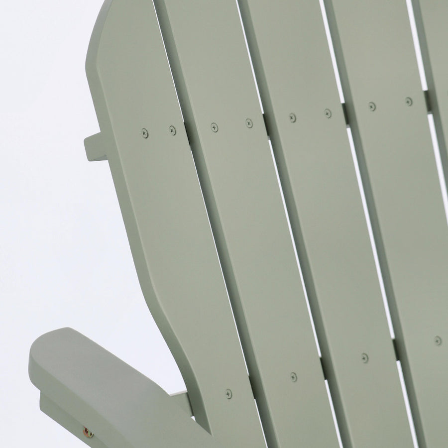 Léces háttámla részlet – zályazöld poliuretán bevonattal kezelt akáciafa