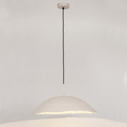 Kortárs stílusú, matt fehér színű, 60,5 cm átmérőjű, design függeszték lámpa