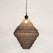 Kortárs stílusú, aranyszínű, láncgyűrűkből készült, design függeszték lámpa