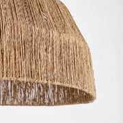 2 db-os kortárs-japandi sítlusú, natúr színű, jutából készült, függeszték lámpabúra