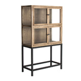 Vitrines szekrénymodul oldalnézetből – üvegajtós kialakítás